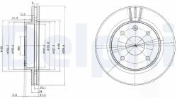 DELPHI Disc Frana Bg4003 Chevrolet Evanda/Lacetti/Nubira/Optra Daewoo Evanda/Lacetti (BG4003)