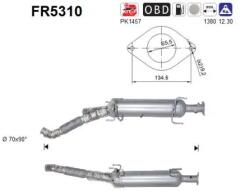 AS Filtru Funingine/Particule, Sist. De Esapament Fr5310 Citroën Jumper Ii