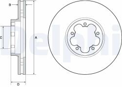 DELPHI Disc Frana Bg9142C Ford Transit V363
