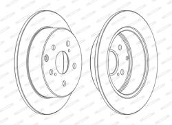 FERODO Disc Frana Ddf1704C Toyota Avensis