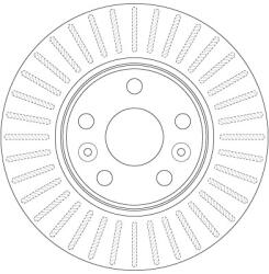 TRW Disc Frana Df6448 Renault Megane Ii