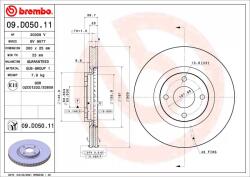 BREMBO Disc Frana 09. D050.11 Ford Ecosport