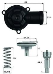 MAHLE Termostat, Lichid Racire Ti22087D Seat Cordoba/Ibiza Iii/Ibiza Iv/Toledo Iv (TI22087D)