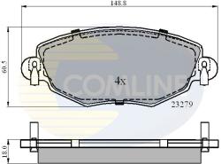 COMLINE Set Placute Frana, Frana Disc Cbp01110 Ford Mondeo Iii Jaguar X-Type I