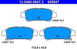 ATE Set Placute Frana, Frana Disc 13.0460-5847.2 Toyota Alphard I/Avensis Verso/Isis (13.0460-5847.2)