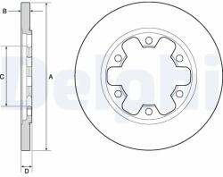 DELPHI Disc Frana Bg4680C Ford Transit V363 (BG4680C)