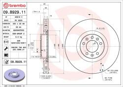 BREMBO Disc Frana 09. B929.11 Citroën C5 Aircross/C5 X Citroën (Df-Psa) C5 Aircross (09.B929.11)