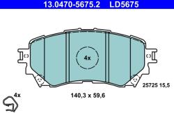 ATE Set Placute Frana, Frana Disc 13.0470-5675.2 Mazda 6 (13.0470-5675.2)