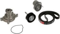 GATES Pompa Apa + Set Curea Transmisie Cu Caneluri Kp76Pk1735 Audi A1/A3 Seat Altea