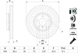 Bosch Disc Frana 0986479E18 Bmw 5/5 Gran Turismo/6/6 Gran/7 (0986479E18)