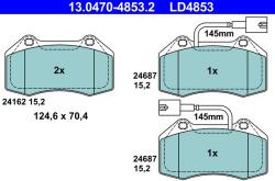 ATE Set Placute Frana, Frana Disc 13.0470-4853.2 Abarth 500 / 595 / 695/Grande Punto