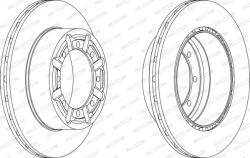 FERODO Disc Frana Fcr340A Nissan Atleon/Cabstar/Cabstar E/Nt400 Cabstar (FCR340A)