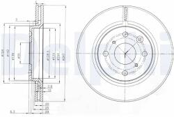DELPHI Disc Frana Bg3976 Byd F0/E1 Citroën C1/C1 Ii Jac Iev6E Peugeot 107/108 (BG3976)