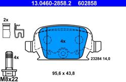 ATE Set Placute Frana, Frana Disc 13.0460-2858.2 Opel Corsa C/Tigra Twintop (13.0460-2858.2)