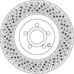 TRW Disc Frana Df6775S Mercedes-Benz C-Class/E-Class/E-Class T-Model