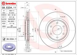 BREMBO Disc Frana 09. E234.11 Infiniti Qx56/Qx80 Nissan Armada/Patrol Vi/Titan (09.E234.11)
