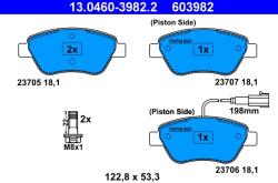 ATE Set Placute Frana, Frana Disc 13.0460-3982.2 Fiat Albea/Bravo Ii/Stilo