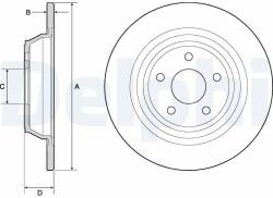 DELPHI Disc Frana Bg4703C Ford Mondeo V