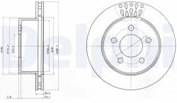 DELPHI Disc Frana Bg4103 Jeep Cherokee/Wrangler Ii (BG4103)