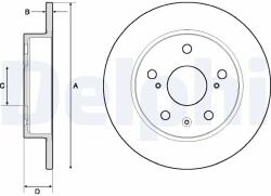 DELPHI Disc Frana Bg4709C Suzuki S-Cross/Swift Iv/Sx4 S-Cross/Vitara
