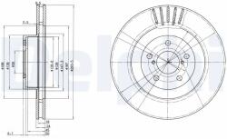 DELPHI Disc Frana Bg3413 Subaru Brz/Forester/Impreza/Legacy Iii/Legacy Iv/Legacy V/Xv (BG3413)