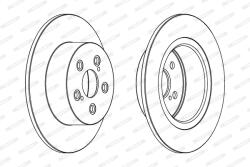 FERODO Disc Frana Ddf1556C Toyota Avensis