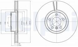 DELPHI Disc Frana Bg9063C Bmw X5/X6 (BG9063C)