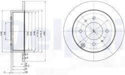 DELPHI Disc Frana Bg4010 Hyundai Matrix/Sonata Iv/Sonata V Hyundai (Beijing) Moinca (BG4010)