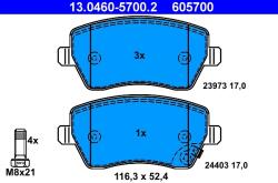 ATE Set Placute Frana, Frana Disc 13.0460-5700.2 Opel Agila Suzuki Splash/Swift Iii