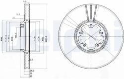 DELPHI Disc Frana Bg3504 Ford Transit (BG3504)