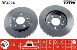 TRW Disc Frana Df4224 Mercedes-Benz Vaneo