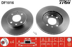 TRW Disc Frana Df1016 Nissan Kubistar Renault 11/19 I/19 I Chamade/19 Ii/21/9/Clio I