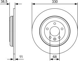 Bosch Disc Frana 0986479W01 Ford Usa Edge (0986479W01)