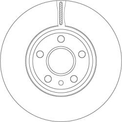 TRW Disc Frana Df4850S Ford Galaxy Ii/Galaxy Mk Ii/Mondeo Iv/S-Max Volvo S60 Ii