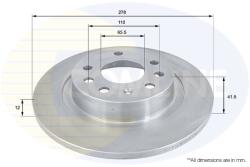 COMLINE Disc Frana Adc1116 Cadillac Bls Fiat Croma Opel Signum/Vectra C Saab 9-3/9-3X (ADC1116)