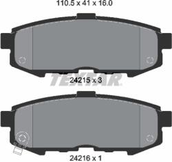 TEXTAR Set Placute Frana, Frana Disc 2421501 Mazda Mpv Ii