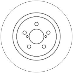 TRW Disc Frana Df4640 Subaru Impreza/Xv