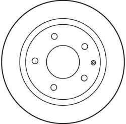 TRW Disc Frana Df2705 Eunos 500 Ford Asia & Oceania Laser Ford Australia Laser/Probe