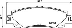 TEXTAR Set Placute Frana, Frana Disc 2683101 Lexus Gx/Lx Toyota Land Cruiser/Sequoia (2683101)