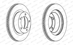 FERODO Disc Frana Ddf1798C-1 Lexus Lx Toyota Land Cruiser 200/Land Cruiser Pick-Up