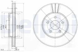 DELPHI Disc Frana Bg3537C Ford Focus I/Mondeo Iii Jaguar X-Type I