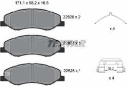 TEXTAR Set Placute Frana, Frana Disc 2282601 Honda Odyssey