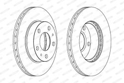 FERODO Disc Frana Ddf768C Citroën Jumper I Fiat Ducato Peugeot Boxer