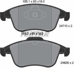 TEXTAR Set Placute Frana, Frana Disc 2471001 Renault Clio Iv/Laguna/Laguna Iii/Latitude