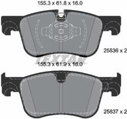 TEXTAR Set Placute Frana, Frana Disc 2583605 Citroën Berlingo/C4 Picasso I/C4 Picasso Ii (2583605)