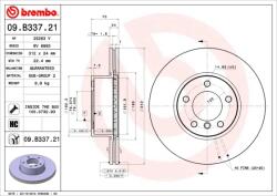 BREMBO Disc Frana 09. B337.21 Bmw 1/2/3/3 Gran Turismo/4/4 Gran/X1 Bmw (Brilliance) X1
