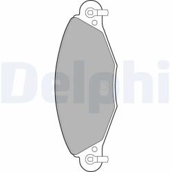 DELPHI Set Placute Frana, Frana Disc Lp1655 Citroën C5 I/C5 Ii (LP1655)
