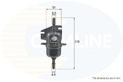 COMLINE Filtru Combustibil Eff101 Fiat Albea/Palio/Seicento / 600/Strada Pick-Up (EFF101)
