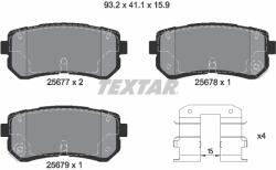 TEXTAR Set Placute Frana, Frana Disc 2567701 Hyundai Creta/Kona/Sonata Vi/Sonata Vii (2567701)