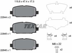 TEXTAR Set Placute Frana, Frana Disc 2284401 Jeep Compass Jeep (Gac Fca) Compass (2284401)